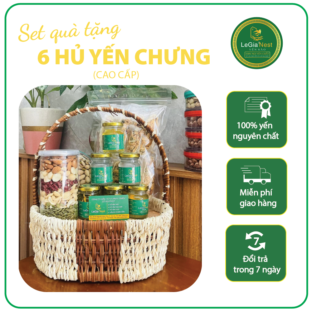 Set Quà Tặng 6 Hũ Yến Chưng